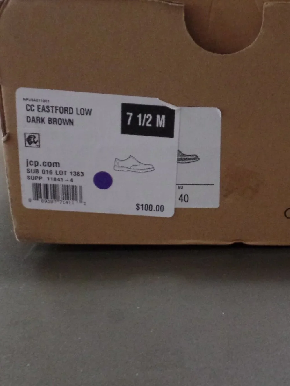 CLARKS Collection Men's Leather Eastford Shoes - NWT - SIZE: 7.5
